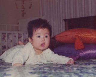 Jenn as a 3-month-old baby in1974
